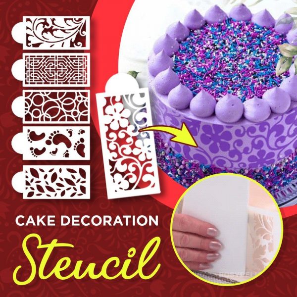 Cake decor stencils – Șabloane pentru decorare tort (10 bucăți)