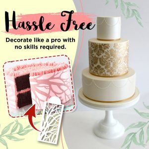 Cake decor stencils – Șabloane pentru decorare tort (10 bucăți) 03