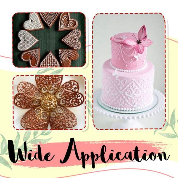 Cake decor stencils – Șabloane pentru decorare tort (10 bucăți) slider