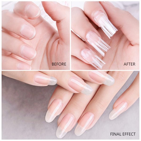 Fiberglass Nail Set – Set extensii unghii din fibră de sticlă + Lumină UV slider