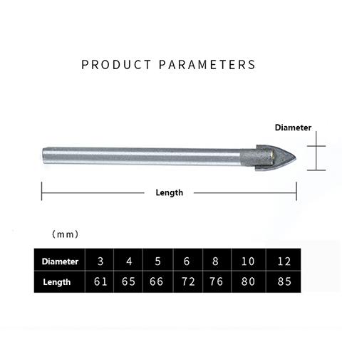 Spear point drill set – Set de burghie cu vârf tip suliță (5 buc) slider