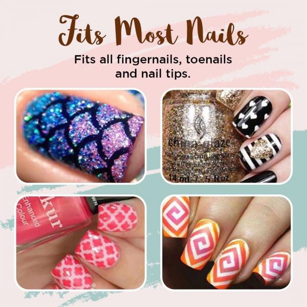 Nailart – Șabloane pentru unghii (144 bucăți) slider
