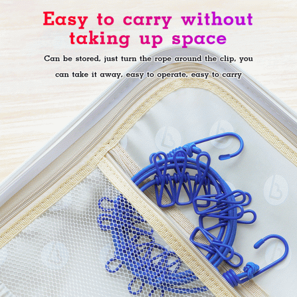 Stretchy Clothesline – Linie flexibilă pentru uscarea hainelor slider