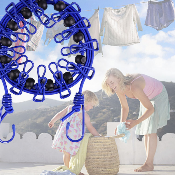 Stretchy Clothesline – Linie flexibilă pentru uscarea hainelor slider