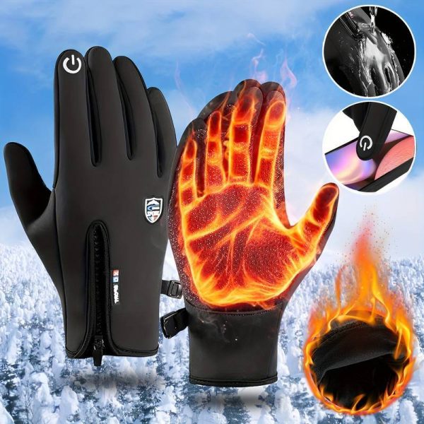 HeatGloves – Mănuși Termice pentru Iarnă cu Ecran Tactil slider
