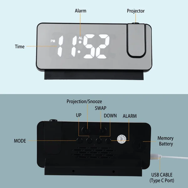 Ceas inteligent de proiecție – CLOCK slider